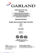 Garland GIU 5.0 DUAL Instructions For Use Manual