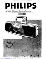 Philips AZ8352 Instructions For Use Manual