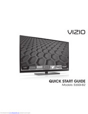 Vizio E650i-B2 Quick Start Manual
