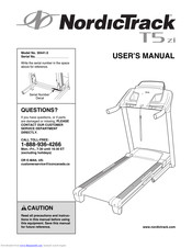 Nordictrack T5 Zi Treadmill Manuals ManualsLib