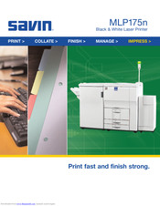 Savin MLP175n Brochure & Specs