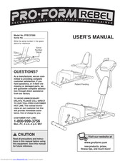 Pro-Form REBEL User Manual