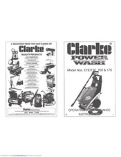 Clarke Power Wash EHD170 Operating & Maintenance Instructions
