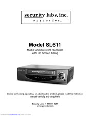 Security Labs SL611 User Manual