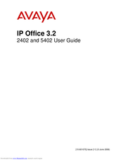 Avaya IP Office 3.2 2402 User Manual