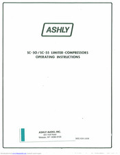 Ashly SC-55 Operating Instructions Manual