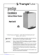 Triangletube Prestige Excellence Manuals | ManualsLib