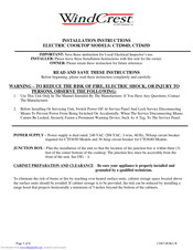 Wind Crest CTI365D Installation Instructions Manual