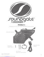 Kicker SoundGate PCRU11 User Manual