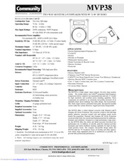 Community MVP38 Specifications