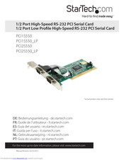 StarTech.com PCI1S550 Instruction Manual