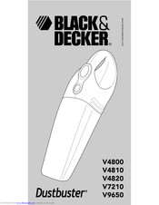 Black & Decker Dustbuster V4820 User Manual