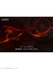Vizio E470VLE Quick Start Manual