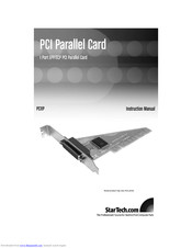 StarTech.com PCI1P Instruction Manual