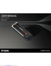 D-Link 802.11g Wireless LAN USB Adapter DWL-G122 User Manual