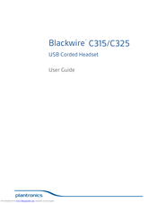 Plantronics Blackwire C320 User Manual
