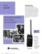 Motorola Radius VL130 Specifications