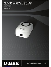 D-Link Powerline HD DHP-300 Quick Install Manual