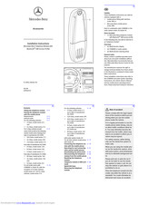 Mercedes-Benz Car receiver Installation Instructions