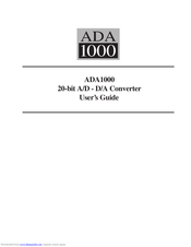 Lucid ADA1000 User Manual