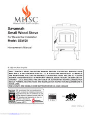 MHSC Savannah SSW20 Homeowner's Manual