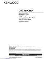 Kenwood DNX9990HD Quick Start Manual