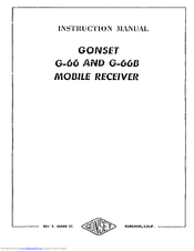 Gonset G-66B Instruction Manual
