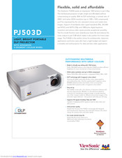 ViewSonic PJ503D - DLP Projector Specifications