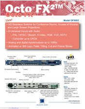 Analog way OFX803 Specification