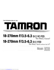 Tamron B008 User Manual