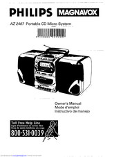Philips/Magnavox AZ 2407 Instructions For Use Manual