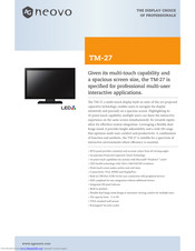 AG Neovo TM-27 Specifications