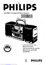 Philips AZ 2600 Instructions For Use Manual