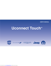 Chrysler Uconnet Touch User Manual
