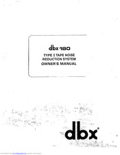 DBX 180 Owner's Manual