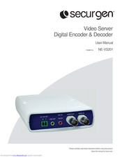 Securgen NE-VS201 User Manual