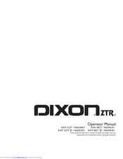 Dixon RAM 48ZT BF Operator's Manual
