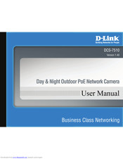 D-Link DCS-7410 User Manual