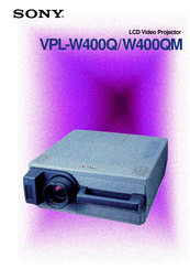 Sony VPL-W400QM Brochure & Specs