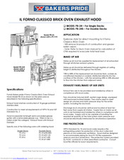 Bakers Pride Il Forno Classico PB-24S Dimensions And Specifications