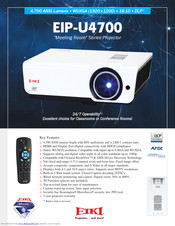 EIKI EIP-U4700 Specifications