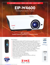EIKI EIP-W4600 Specifications
