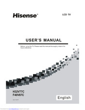 Hisense H32V77C User Manual