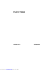 Electrolux FAVORIT 40860 User Manual