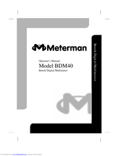 Meterman Meterman BDM40 Operator's Manual