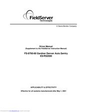 Fieldserver FS-8700-60 Gardner Denver Instruction Manual