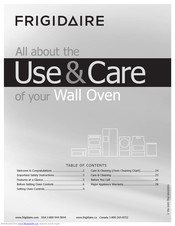 Frigidaire Wall oven Use & Care Manual