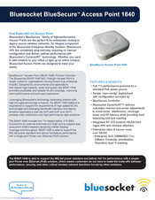 Bluesocket BlueSecure 1840 Specifications