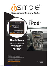 iSimple PGHHD1 Owner's Manual