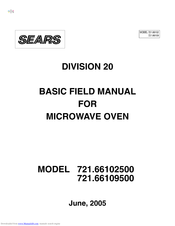 Sears 721.66102500 Manual